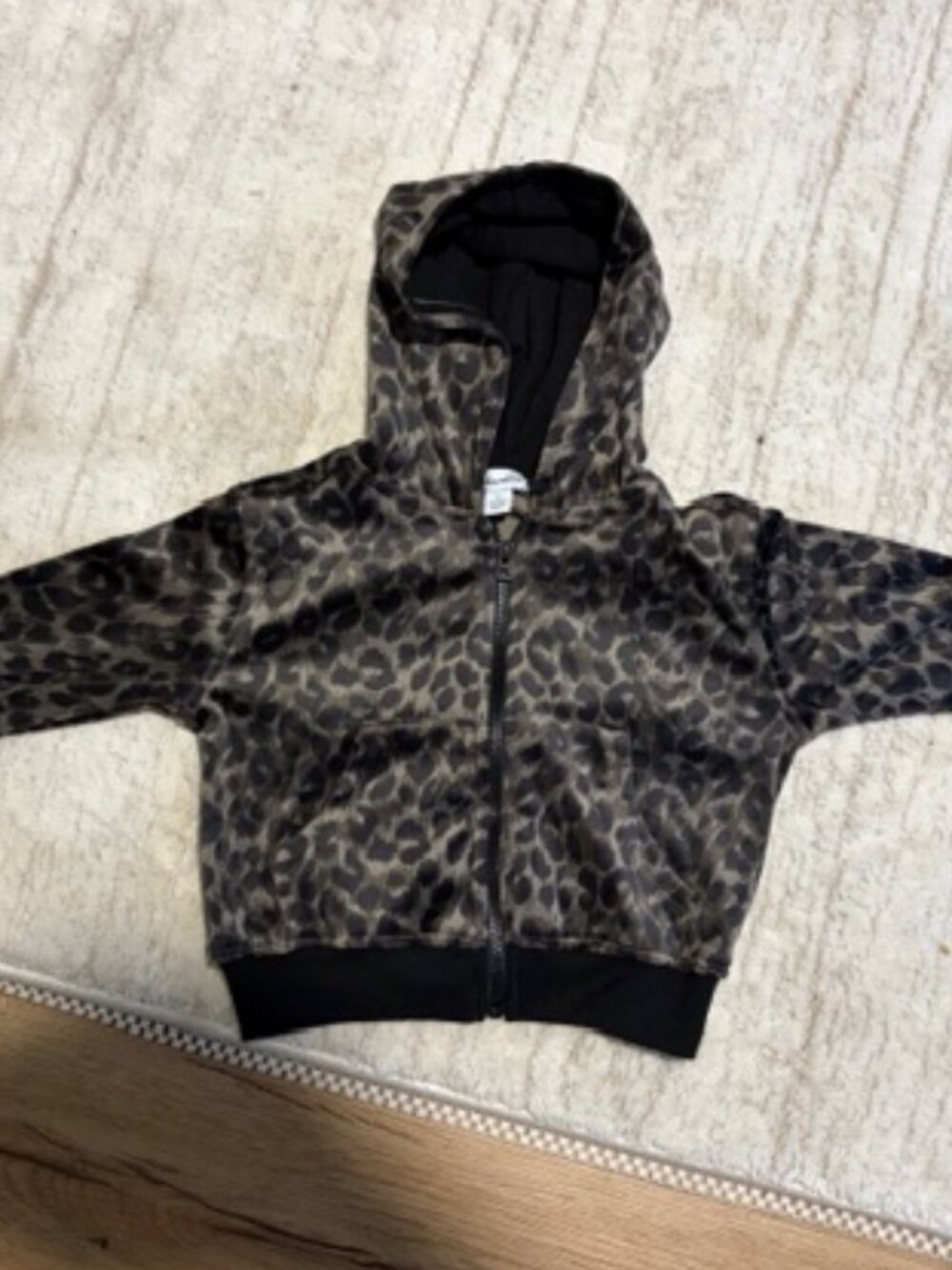 Splendid Leopard Print Toddler Zip-Up Sweatshirt (part of matchiing set)